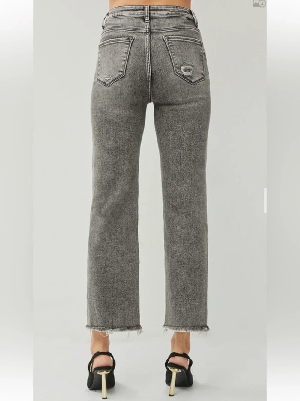 334 RISEN HIGH RISE STRAIGHT JEANS - Picture 3 of 3